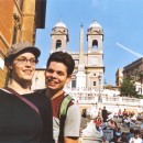 17 ellen und stuv vor spanischer treppe