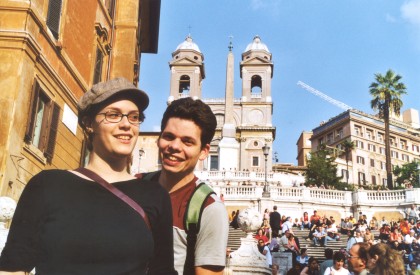 17 ellen und stuv vor spanischer treppe