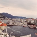 Bergen vom Schiff aus